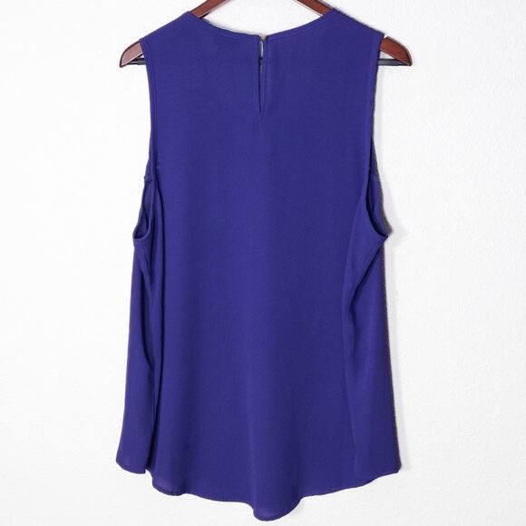 Mossimo Sleeveless Cutout Top Purple XXL Modern Basic Essentials - Picture 2 of 8